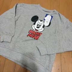 再値下げ新品ミッキーマウス プリント トレーナー 140センチ