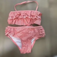 ⭐︎新品未使用⭐︎フリルたっぷりビキニ 90cm 女の子 ピンク 水着