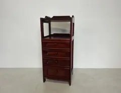 ③OLDカリモク 70-80sビンテージ スリムキャビネット シェルフのサムネイル