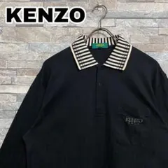 【超人気◎】KENZO　長袖ポロシャツ　刺繍ロゴ　ゆるだぼ　美品　完売モデル◎のサムネイル