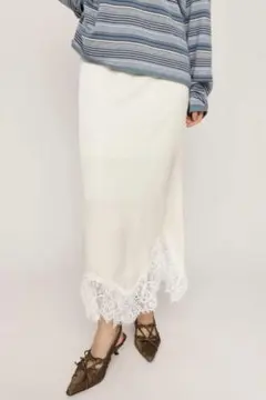 SLY LACE SATIN ロングスカートのサムネイル