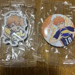 ハイキュー　くら寿司　缶バッジ　めじるしチャーム　日向翔陽