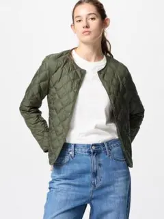 【収納袋付き】UNIQLO パフテックキルティングジャケット/ウォームパデッド
