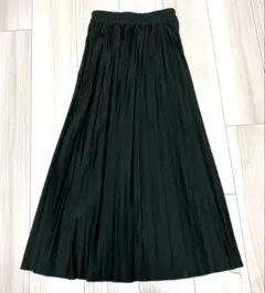 緑 グリーン プリーツスカート