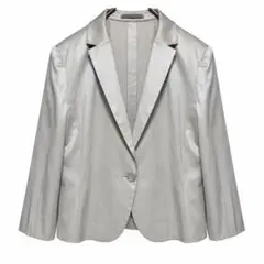 MOTIVO HOMME メタリック シルバー ジャケット 7号 S