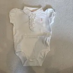 Ralph Lauren ホワイト ポロロンパース 12M