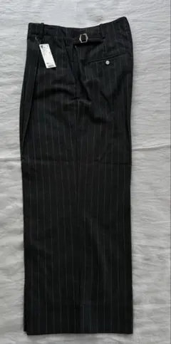 GU×beautiful people　タックワイドパンツ　XXL　ダークグレー