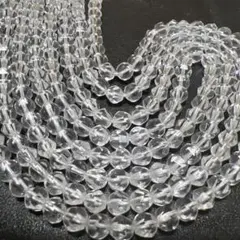C6190」水晶 クリスタル スターカット 6mm 1連 - メルカリ