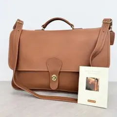 Vintage Coach Tan Metropolitan Brief Bag