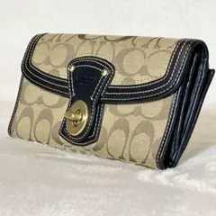 希少】 COACH コーチ レガシー ターンロック 長財布 エメラルド 