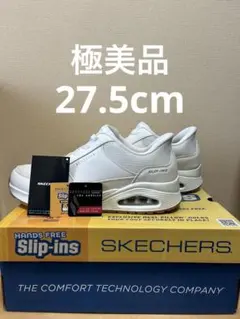 【ほぼ未使用】スケッチャーズ スリップインズ UNO-BANKSIA 白27.5