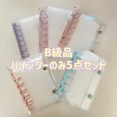 即日発送⭐︎A7クリアシール帳のみ５点セット⭐︎B級品