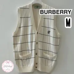 【最終値下げ3/31削除】 BURBERRY チェック柄 ニットベスト M