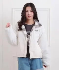 ボアリバーシブルブルゾン　160cm