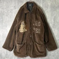 빅 자수 코듀로이 커버 올 개 빈티지