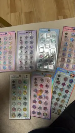 おはじきふうシール　日焼けキティ　クロミ　サンリオ　マイメロ　シナモン　キティ