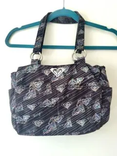 【訳あり】ROXY ロキシー トートバッグ 刺繍入り コットン100%のサムネイル