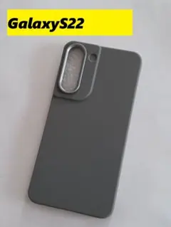 GalaxyS22 シンプルケース　Galaxyケース　 グレー