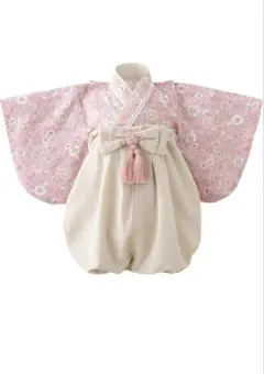 ★美品★ ベビー袴70 ポプリピンク　お宮参り 百日祝 初節句