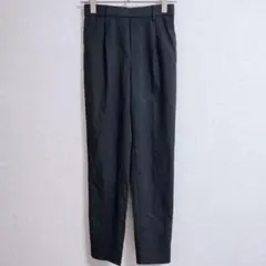 s0326【シューラルー】ストレッチストレートパンツ 股上深め ウエストゴム