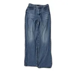 ユニクロ　ワイドストレートジーンズ　64Blue 24インチ