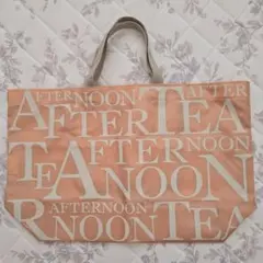 Afternoon Tea エコバッグ サーモンピンク