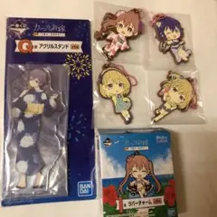 カッコウの許嫁　一番くじ　I賞ラバーチャーム4点、G賞アクリルスタンド1点セット