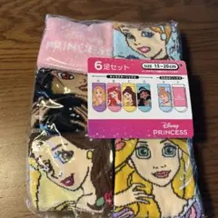 新品☆ディズニープリンセス靴下6足しまむら