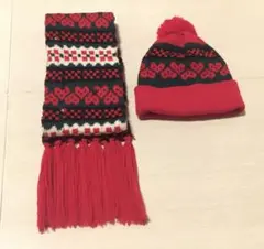 ニット マフラー 帽子 セット Kids