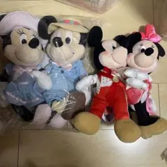 ディズニー Happyくじ LAST賞 ミッキー&ミニーぬいぐるみ　他ぬいぐるみ