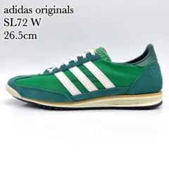 ●【極美品】アディダス SL72 W グリーン ホワイト スエード ナイロン