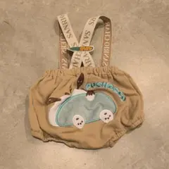 バースデイ　ベビーサスペンダー付きブルマ　ポチャッコ70-80cm