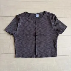 H&M エイチアンドエム　半袖Tシャツ　ブラウンのサムネイル