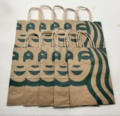 Starbucks スタバ　ショップ袋 ショッパー 10枚セットのサムネイル