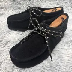 美品✨Clarks 24.0cm Wallabee GTX 黒　GORE-TEXのサムネイル