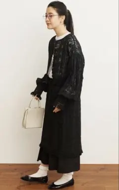 figlondon Carol apron skirt レース　ロングスカートのサムネイル