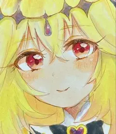 キュアアルカナシャドウ ファンアート 手描きイラスト アナログ