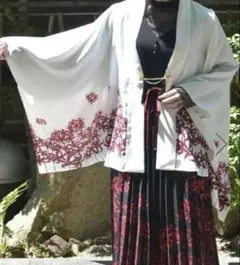 彼岸花柄羽織り【ブルー】 axes femme｜彼岸花柄羽織 | Rakuten Fashion(楽天ファッション／旧