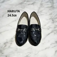美品✨️ エナメルビット付フラットローファー HARUTA GIA14000