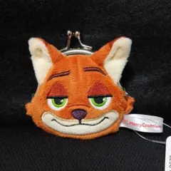 ズートピア　フェイスがま口ポーチ　ニック　新品　タグ付き