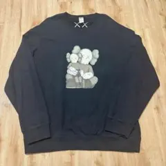 ユニクロ×KAWS カウズ コラボ スウェット トレーナー 黒 XL
