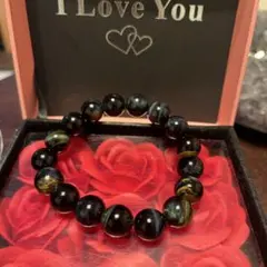 天然石ブレスレット　ブルータイガーアイ