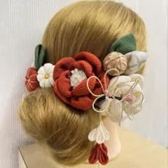 つまみ細工髪飾り　成人式和装☆537