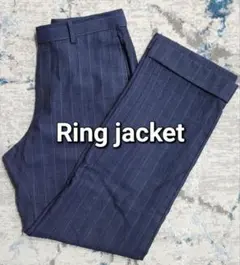Ring jacket ネイビー ストライプ スラックス 44のサムネイル