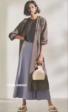 ウエスト絞りユーティリティーロングコート