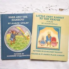 2冊⑥稀少リトルグレイラビット 児童書 絵本 ヴンテージ ヴィクトリアン 洋書