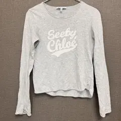 シーバイクロエ SeeByChloe ロゴ ロングTシャツ
