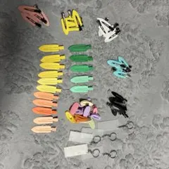 カラフルヘアクリップセット