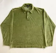 J.CREW【珍品】90's ベロアポロシャツ 無地 レアカラーのサムネイル