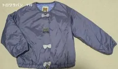 トロワラパン　110 キルティング中綿ノーカラージャケット　ニットプランナー